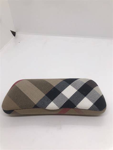 Burberry Plaid Clamshell Eyeglasssunglass Case 